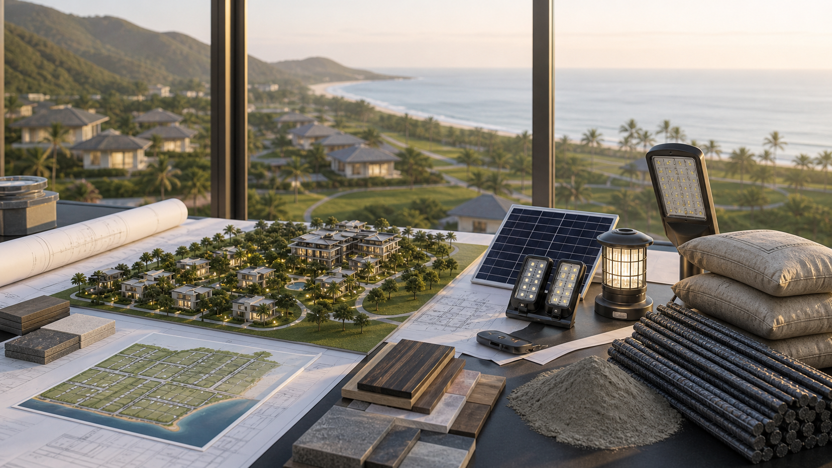 Realty, solar, and construction material planning