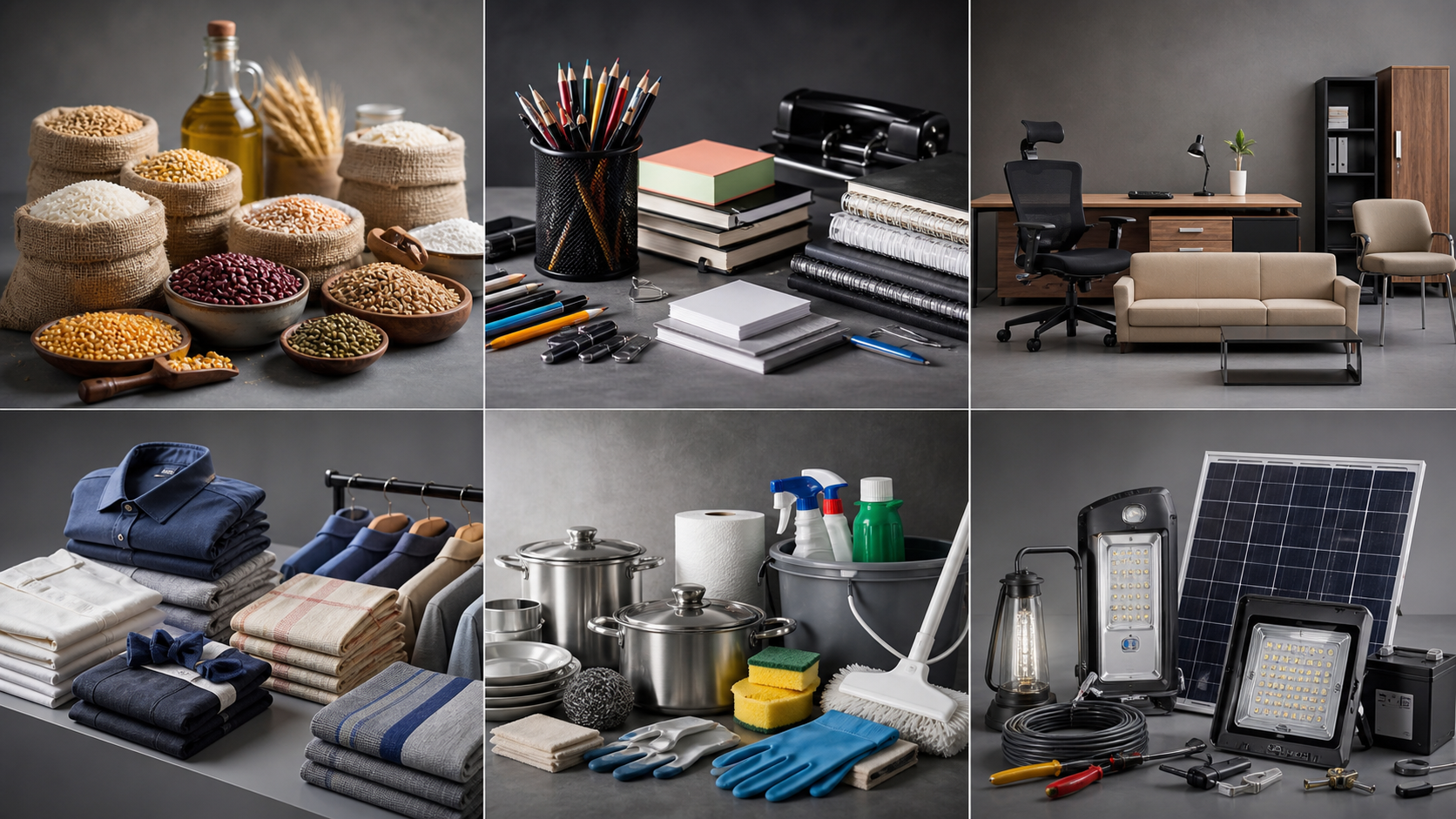 Six procurement vertical product categories